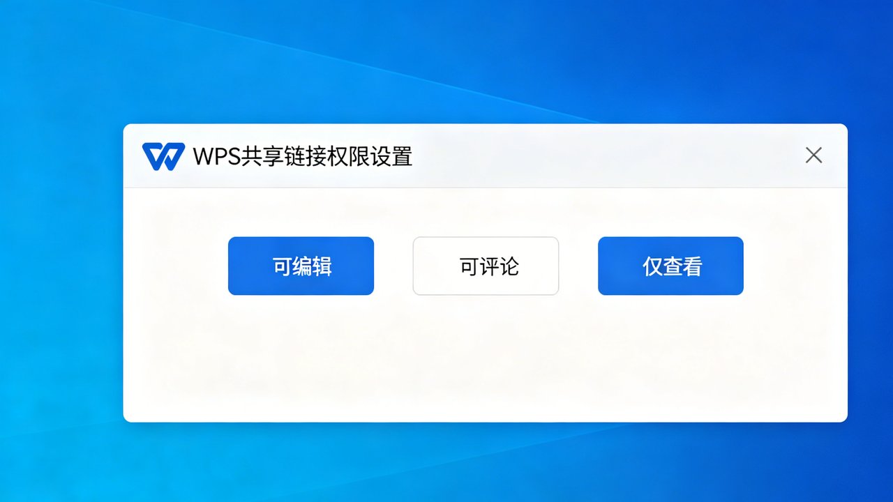 WPS共享链接权限设置