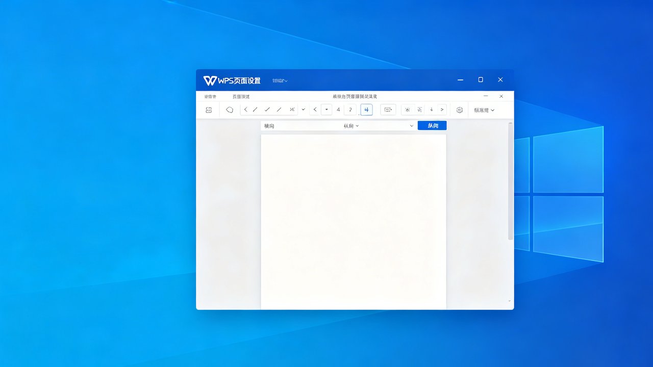WPS页面设置纸张方向